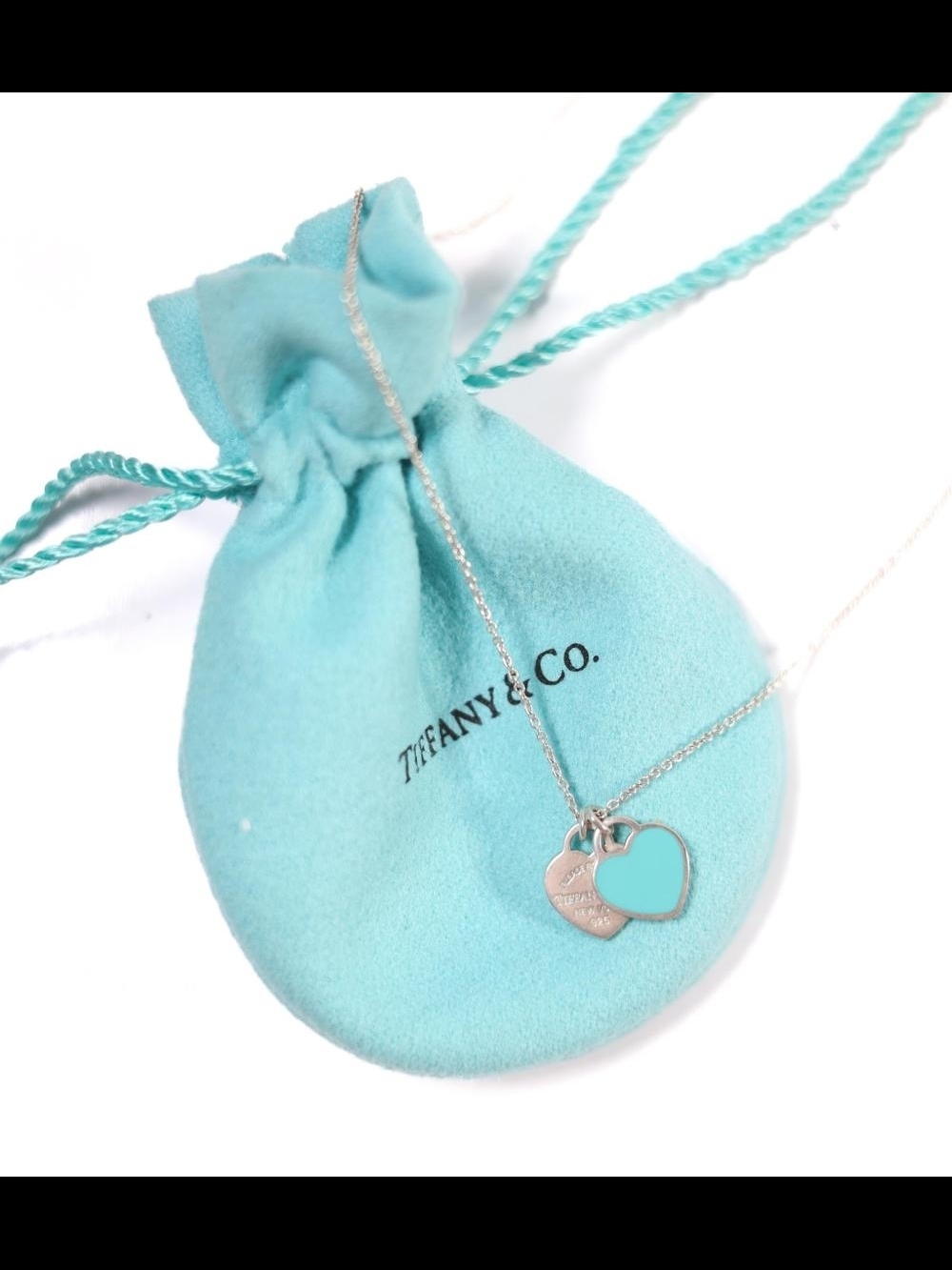 Return to Tiffany®Mini Double Heart Tag Pendant